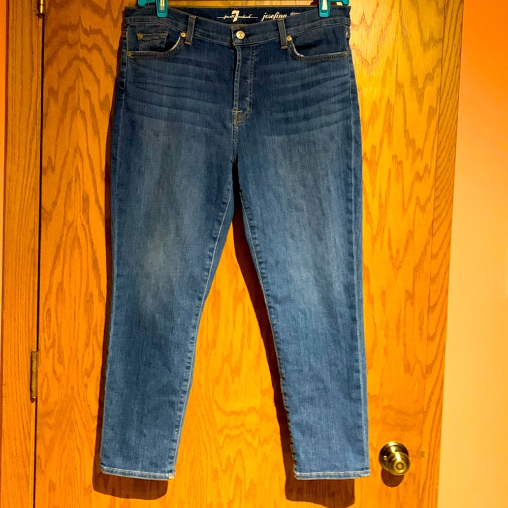 7 For All Mankind Josefina skinny boyfriend jeans, size 31